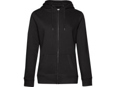 B&C QUEEN Zipped Hood_° Dámská mikina s&nbsp;kapucí 01.W03Q black pure