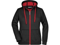 Daiber JN 354 Dámská mikina Doubleface 02.0354 black/red