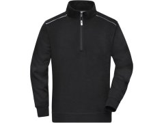 Daiber JN 895 Pracovní mikina s&nbsp;1/4 zipem - Solid 02.0895 black
