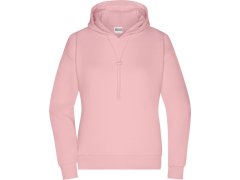 Daiber 8033 Dámská mikina s kapucí "Lounge" 02.8033 soft pink
