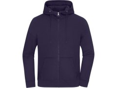Daiber 8043 Těžká unisex oversize mikina s&nbsp;kapucí 02.8043 deep purple