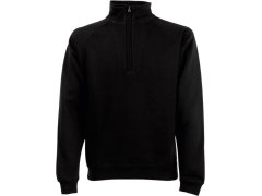 Fruit of the Loom Premium Zip Neck Sweat Mikina s&nbsp;1/4 zipem 16.2032 black