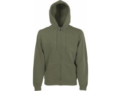 Fruit of the Loom Premium Hooded Sweat Jacket Mikina s&nbsp;kapucí 16.2034 classic olive