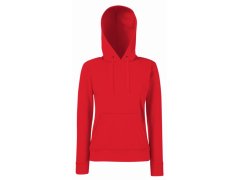 Fruit of the Loom Classic Lady-Fit Hooded Sweat Dámská mikina s kapucí 16.2038 red
