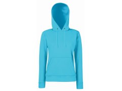 Fruit of the Loom Classic Lady-Fit Hooded Sweat Dámská mikina s kapucí 16.2038 azure blue
