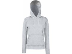 Fruit of the Loom Classic Lady-Fit Hooded Sweat Dámská mikina s kapucí 16.2038 heather grey