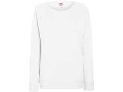 Fruit of the Loom Lady-Fit LW Raglan Sweat Dámská raglánová mikina 16.2146 white