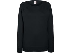 Fruit of the Loom Lady-Fit LW Raglan Sweat Dámská raglánová mikina 16.2146 black