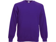 Fruit of the Loom Classic Raglan Sweat Raglánová mikina 16.2216 purple