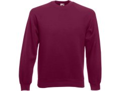 Fruit of the Loom Classic Raglan Sweat Raglánová mikina 16.2216 burgundy