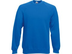 Fruit of the Loom Classic Raglan Sweat Raglánová mikina 16.2216 royal blue