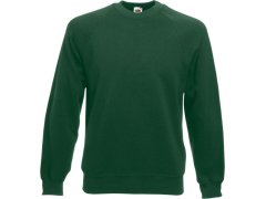 Fruit of the Loom Classic Raglan Sweat Raglánová mikina 16.2216 bottle green