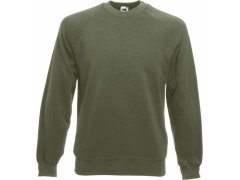 Fruit of the Loom Classic Raglan Sweat Raglánová mikina 16.2216 classic olive