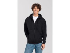 Fruit of the Loom Iconic Premium Hooded Sweat Jacket Mikina s&nbsp;kapucí z&nbsp;těžké bavlny 16.2286 black