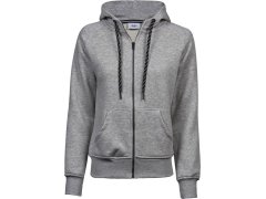 Tee Jays TJ 5436 Dámská mikina s kapucí 18.5436 heather grey