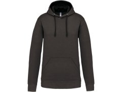 Kariban K 446 Kontrastní mikina s&nbsp;kapucí 20.K446 dark grey/black