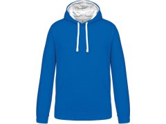 Kariban K 446 Kontrastní mikina s&nbsp;kapucí 20.K446 light royal blue/white