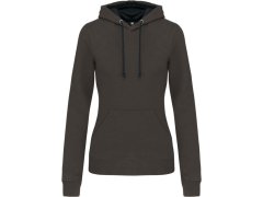 Kariban K 465 Dámská mikina s&nbsp;kontrastní kapucí 20.K465 dark grey/black