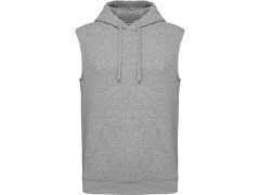 Kariban ProAct PA 393 Unisex mikina s&nbsp;kapucí bez rukávů 20.P393 oxford grey