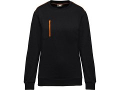 WK WK 403 Pracovní mikina "Day-to-Day" 20.W403 black/orange