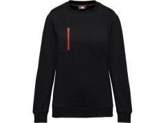 WK WK 403 Pracovní mikina "Day-to-Day" 20.W403 black/red