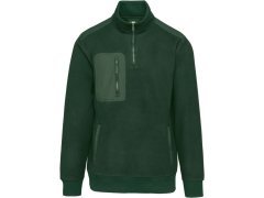 WK WK 905 Pracovní fleecová mikina s 1/4 zipem 20.W905 forest green