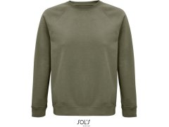 SOL´S Space Unisex raglánová mikina z&nbsp;bio bavlny 25.3567 khaki