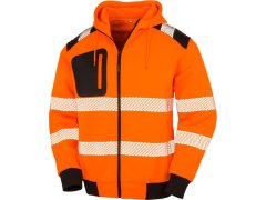 Result R 503X Bezpečnostní mikina s kapucí 30.503X fluorescent orange/black