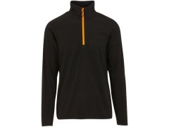 Regatta TRF 691 Fleecová mikina structure s&nbsp;1/4 zipem "Navigate" 36.F691 black/orange pop