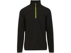 Regatta TRF 691 Fleecová mikina structure s&nbsp;1/4 zipem "Navigate" 36.F691 black/lime green