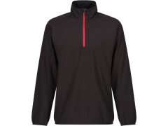 Regatta TRF 691 Fleecová mikina structure s&nbsp;1/4 zipem "Navigate" 36.F691 black/classic red