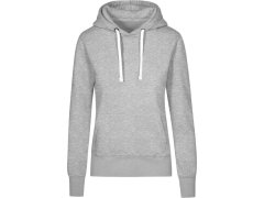 Promodoro 1781 Dámská mikina s kapucí "X.O" 40.1781 heather grey