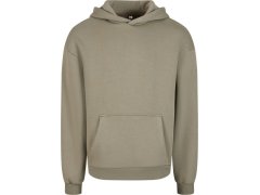 Build your Brand BY 284 Mikina s&nbsp;kapucí z&nbsp;těžké bavlny "Fluffy" 56.0284 pale olive