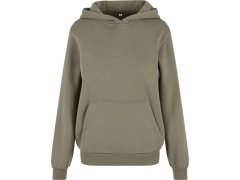 Build your Brand BY 289 Dámská oversize mikina s&nbsp;kapucí "Fluffy" 56.0289 pale olive