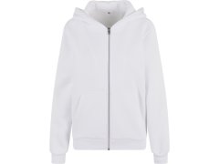 Build your Brand BY 290 Dámská mikina s kapucí z těžké bavlny "Fluffy" 56.0290 white