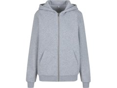Build your Brand BY 290 Dámská mikina s kapucí z těžké bavlny "Fluffy" 56.0290 heather grey