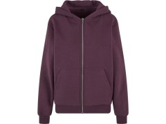 Build your Brand BY 290 Dámská mikina s kapucí z těžké bavlny "Fluffy" 56.0290 plum purple