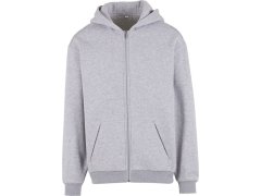 Build your Brand BY 443 Mikina s kapucí z těžké bavlny "Loose Fit" 56.0443 heather grey