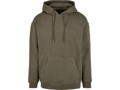 Build your Brand BB 006 Oversize mikina s&nbsp;kapucí z&nbsp;těžké bavlny 56.B006 olive