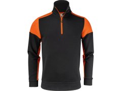 Printer Prime Halfzip Sweater Mikina s 1/4 zipem 61.2069 black/orange
