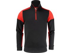 Printer Prime Halfzip Sweater Mikina s 1/4 zipem 61.2069 black/red