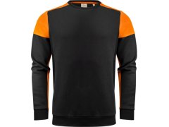 Printer Prime Crewneck Mikina 61.2071 black/orange