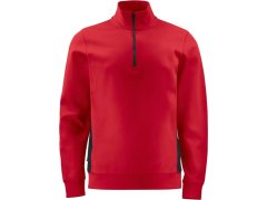 ProJob 2128 Sweatshirt 1/2 Zip Těžká pracovní mikina Doubleface s&nbsp;1/4 zipem 64.2128 red