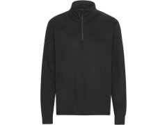 Neutral O 73701 Mikina z&nbsp;bio bavlny s&nbsp;1/4 zipem 77.3701 black