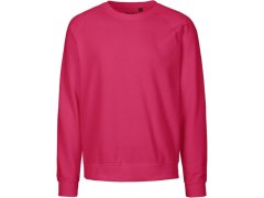 Neutral O 63001 Unisex raglánová mikina z bio bavlny 77.6301 pink