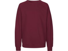 Neutral O 63001 Unisex raglánová mikina z&nbsp;bio bavlny 77.6301 bordeaux