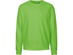 Neutral O 63001 Unisex raglánová mikina z bio bavlny 77.6301 lime