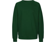 Neutral O 63001 Unisex raglánová mikina z bio bavlny 77.6301 bottle green