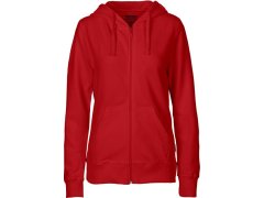 Neutral O 83301 Dámská mikina s kapucí z bio bavlny 77.8331 red