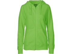 Neutral O 83301 Dámská mikina s kapucí z bio bavlny 77.8331 lime